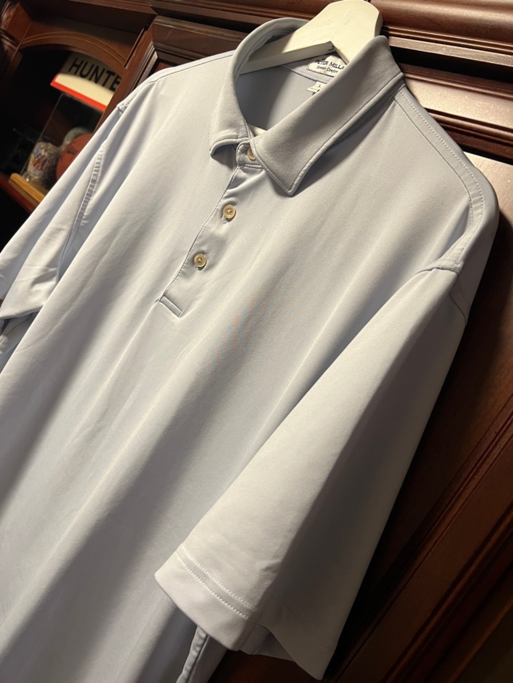 Like New Peter Millar Summer Comfort Stretch Light Gray Golf ⛳️ Tennis 🎾 Polo!
